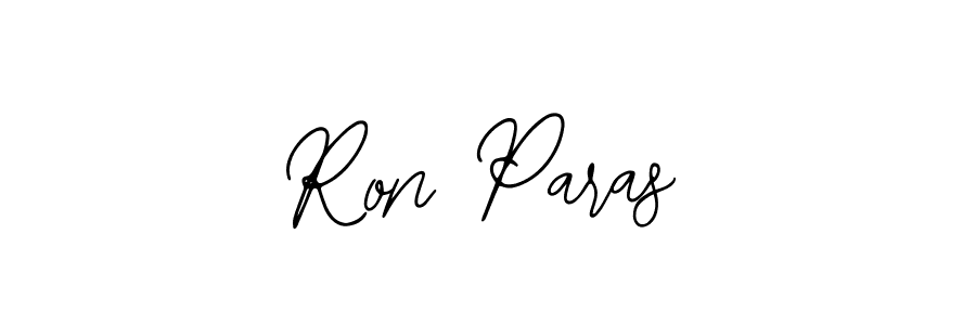 How to make Ron Paras name signature. Use Bearetta-2O07w style for creating short signs online. This is the latest handwritten sign. Ron Paras signature style 12 images and pictures png