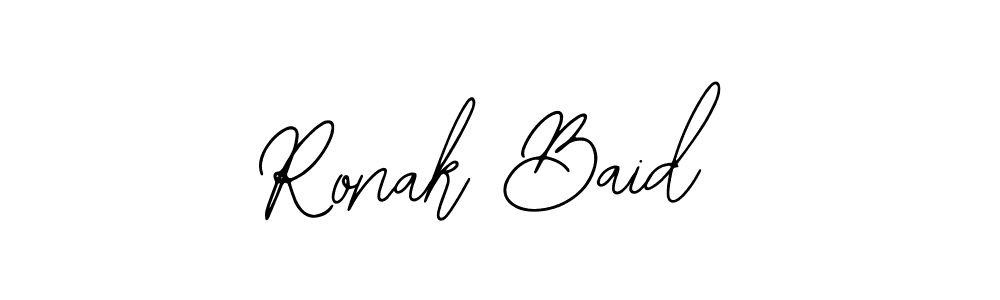 Similarly Bearetta-2O07w is the best handwritten signature design. Signature creator online .You can use it as an online autograph creator for name Ronak Baid. Ronak Baid signature style 12 images and pictures png