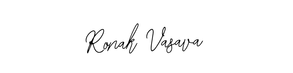 Use a signature maker to create a handwritten signature online. With this signature software, you can design (Bearetta-2O07w) your own signature for name Ronak Vasava. Ronak Vasava signature style 12 images and pictures png