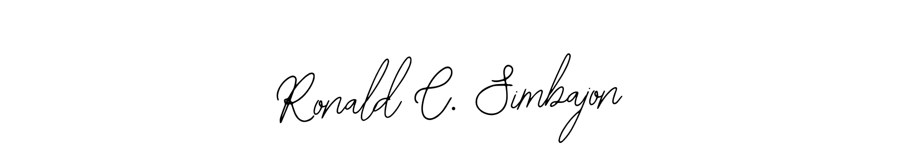 Also we have Ronald C. Simbajon name is the best signature style. Create professional handwritten signature collection using Bearetta-2O07w autograph style. Ronald C. Simbajon signature style 12 images and pictures png