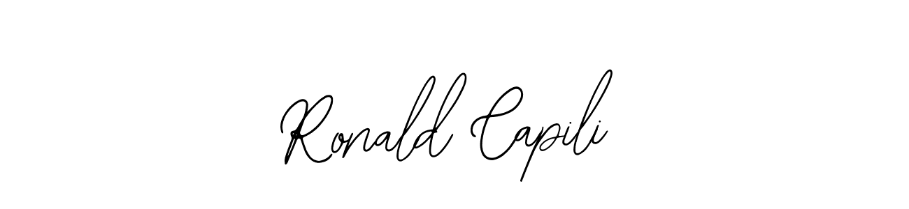 How to make Ronald Capili signature? Bearetta-2O07w is a professional autograph style. Create handwritten signature for Ronald Capili name. Ronald Capili signature style 12 images and pictures png