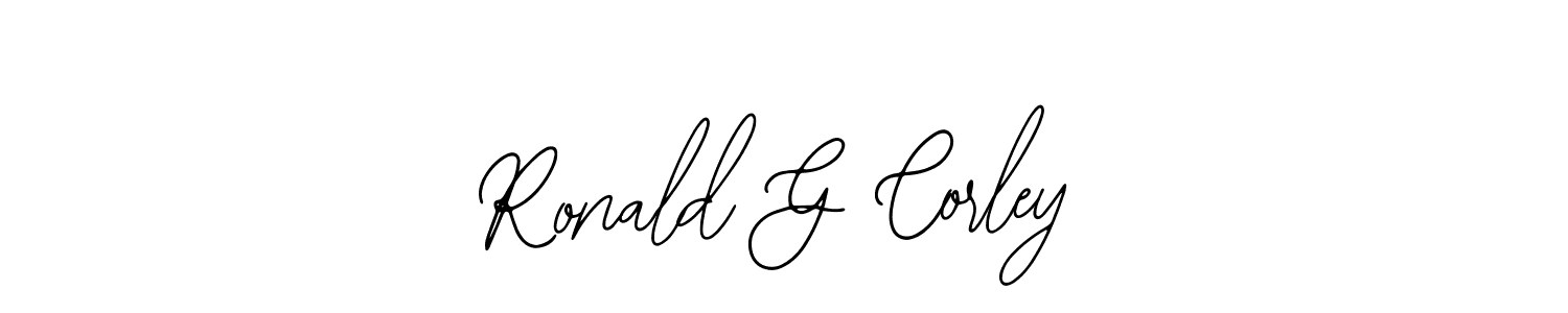 if you are searching for the best signature style for your name Ronald G Corley. so please give up your signature search. here we have designed multiple signature styles  using Bearetta-2O07w. Ronald G Corley signature style 12 images and pictures png