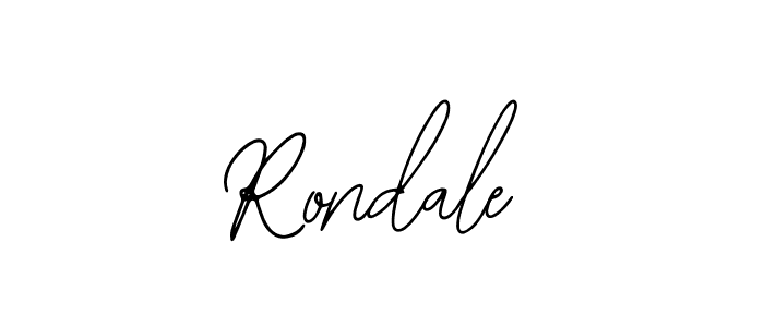 How to make Rondale signature? Bearetta-2O07w is a professional autograph style. Create handwritten signature for Rondale name. Rondale signature style 12 images and pictures png