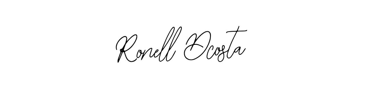 How to Draw Ronell Dcosta signature style? Bearetta-2O07w is a latest design signature styles for name Ronell Dcosta. Ronell Dcosta signature style 12 images and pictures png