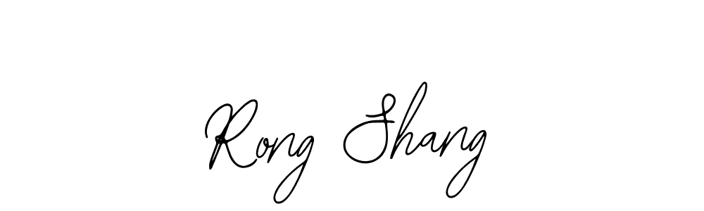 How to make Rong Shang name signature. Use Bearetta-2O07w style for creating short signs online. This is the latest handwritten sign. Rong Shang signature style 12 images and pictures png