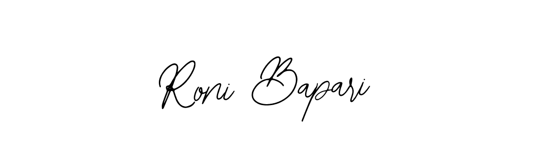Roni Bapari stylish signature style. Best Handwritten Sign (Bearetta-2O07w) for my name. Handwritten Signature Collection Ideas for my name Roni Bapari. Roni Bapari signature style 12 images and pictures png