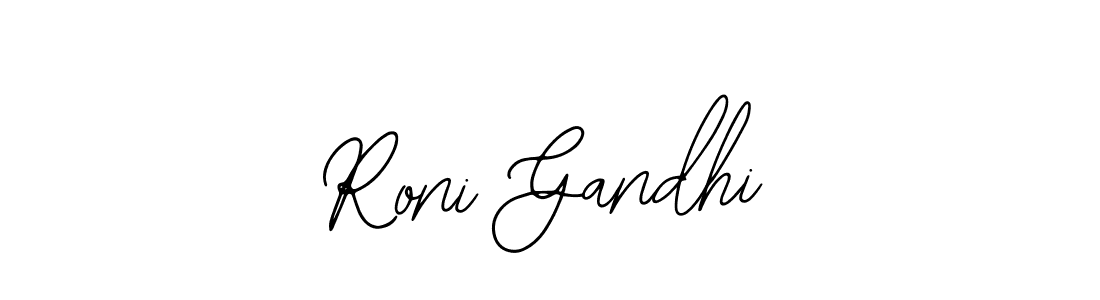 This is the best signature style for the Roni Gandhi name. Also you like these signature font (Bearetta-2O07w). Mix name signature. Roni Gandhi signature style 12 images and pictures png