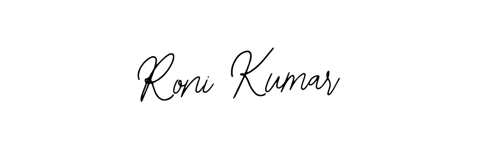 Use a signature maker to create a handwritten signature online. With this signature software, you can design (Bearetta-2O07w) your own signature for name Roni Kumar. Roni Kumar signature style 12 images and pictures png