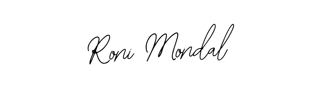 The best way (Bearetta-2O07w) to make a short signature is to pick only two or three words in your name. The name Roni Mondal include a total of six letters. For converting this name. Roni Mondal signature style 12 images and pictures png