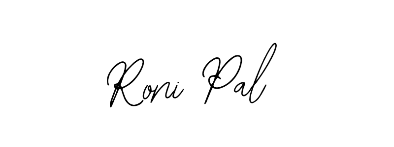 Similarly Bearetta-2O07w is the best handwritten signature design. Signature creator online .You can use it as an online autograph creator for name Roni Pal. Roni Pal signature style 12 images and pictures png