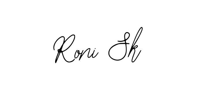 if you are searching for the best signature style for your name Roni Sk. so please give up your signature search. here we have designed multiple signature styles  using Bearetta-2O07w. Roni Sk signature style 12 images and pictures png