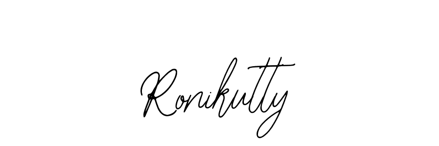 Similarly Bearetta-2O07w is the best handwritten signature design. Signature creator online .You can use it as an online autograph creator for name Ronikutty. Ronikutty signature style 12 images and pictures png
