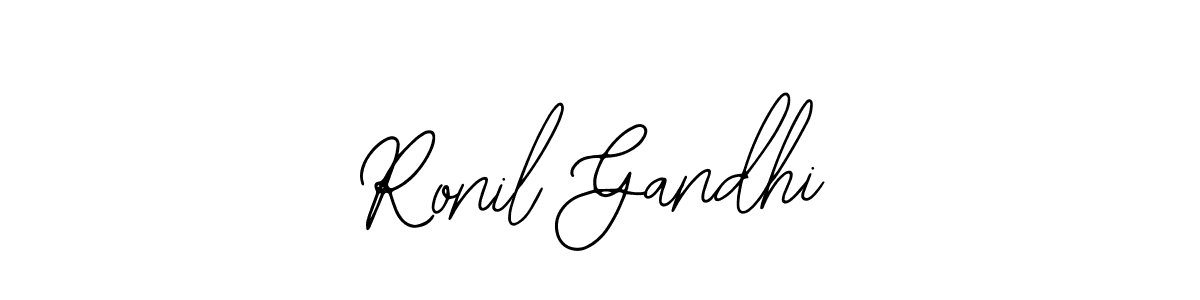if you are searching for the best signature style for your name Ronil Gandhi. so please give up your signature search. here we have designed multiple signature styles  using Bearetta-2O07w. Ronil Gandhi signature style 12 images and pictures png