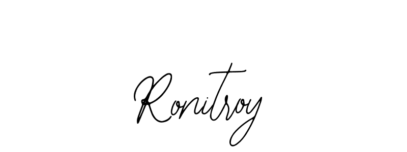 You should practise on your own different ways (Bearetta-2O07w) to write your name (Ronitroy) in signature. don't let someone else do it for you. Ronitroy signature style 12 images and pictures png