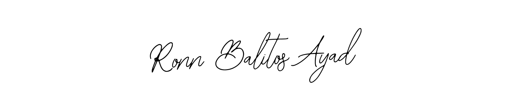 Make a beautiful signature design for name Ronn Balitos Ayad. Use this online signature maker to create a handwritten signature for free. Ronn Balitos Ayad signature style 12 images and pictures png