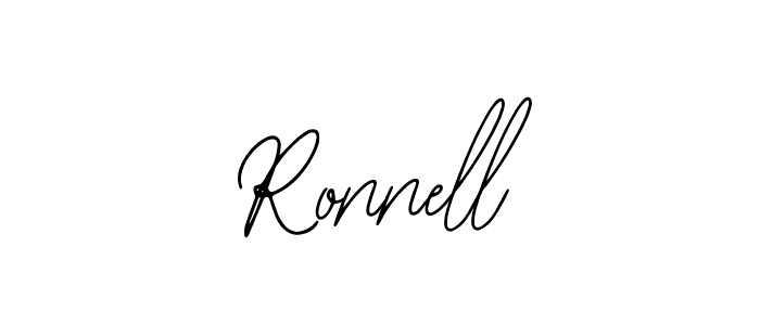 Design your own signature with our free online signature maker. With this signature software, you can create a handwritten (Bearetta-2O07w) signature for name Ronnell. Ronnell signature style 12 images and pictures png