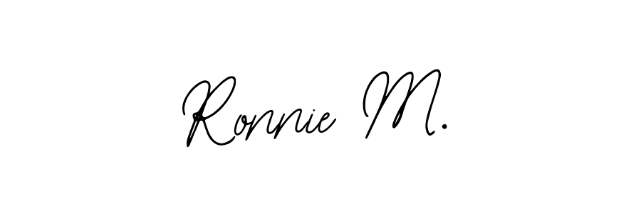 Create a beautiful signature design for name Ronnie M.. With this signature (Bearetta-2O07w) fonts, you can make a handwritten signature for free. Ronnie M. signature style 12 images and pictures png