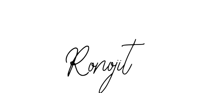 Use a signature maker to create a handwritten signature online. With this signature software, you can design (Bearetta-2O07w) your own signature for name Ronojit. Ronojit signature style 12 images and pictures png