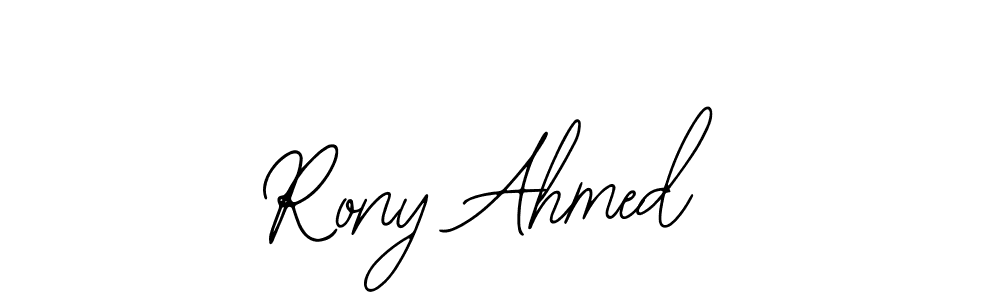 Make a beautiful signature design for name Rony Ahmed. With this signature (Bearetta-2O07w) style, you can create a handwritten signature for free. Rony Ahmed signature style 12 images and pictures png