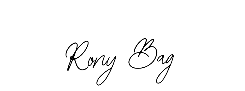 You should practise on your own different ways (Bearetta-2O07w) to write your name (Rony Bag) in signature. don't let someone else do it for you. Rony Bag signature style 12 images and pictures png