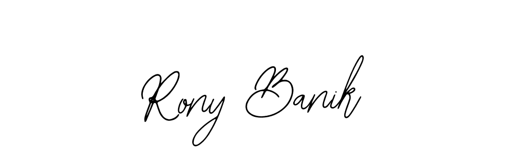 It looks lik you need a new signature style for name Rony Banik. Design unique handwritten (Bearetta-2O07w) signature with our free signature maker in just a few clicks. Rony Banik signature style 12 images and pictures png