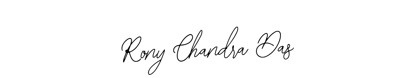 Use a signature maker to create a handwritten signature online. With this signature software, you can design (Bearetta-2O07w) your own signature for name Rony Chandra Das. Rony Chandra Das signature style 12 images and pictures png