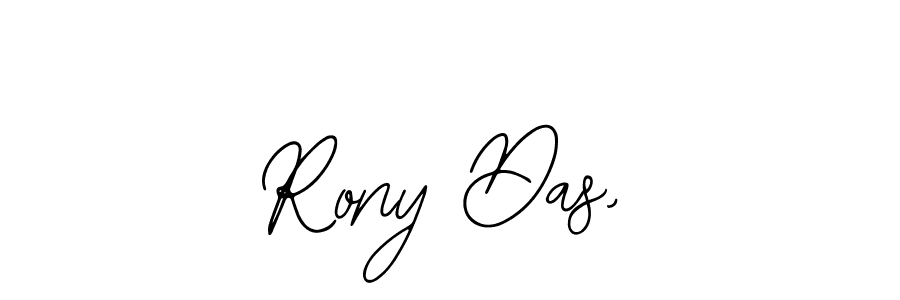 You should practise on your own different ways (Bearetta-2O07w) to write your name (Rony Das,) in signature. don't let someone else do it for you. Rony Das, signature style 12 images and pictures png