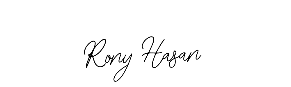 Also You can easily find your signature by using the search form. We will create Rony Hasan name handwritten signature images for you free of cost using Bearetta-2O07w sign style. Rony Hasan signature style 12 images and pictures png