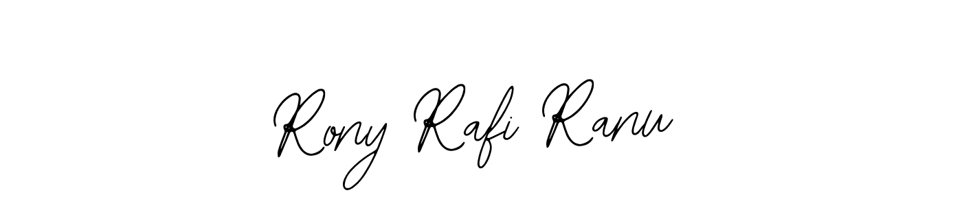 Use a signature maker to create a handwritten signature online. With this signature software, you can design (Bearetta-2O07w) your own signature for name Rony Rafi Ranu. Rony Rafi Ranu signature style 12 images and pictures png
