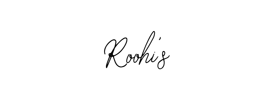 Create a beautiful signature design for name Roohi’s. With this signature (Bearetta-2O07w) fonts, you can make a handwritten signature for free. Roohi’s signature style 12 images and pictures png