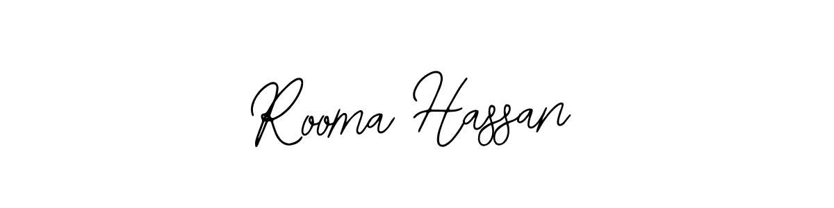 How to make Rooma Hassan signature? Bearetta-2O07w is a professional autograph style. Create handwritten signature for Rooma Hassan name. Rooma Hassan signature style 12 images and pictures png