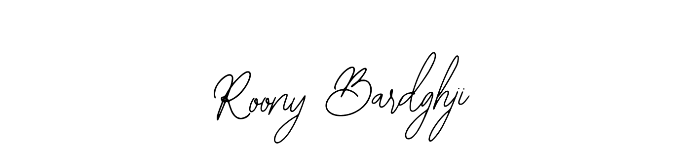 if you are searching for the best signature style for your name Roony Bardghji. so please give up your signature search. here we have designed multiple signature styles  using Bearetta-2O07w. Roony Bardghji signature style 12 images and pictures png