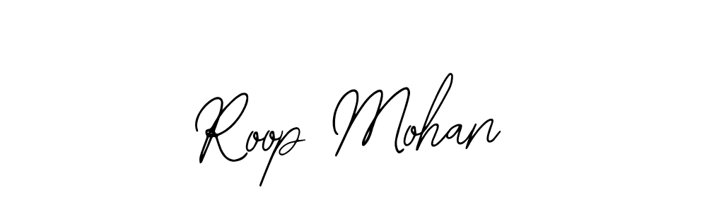 Use a signature maker to create a handwritten signature online. With this signature software, you can design (Bearetta-2O07w) your own signature for name Roop Mohan. Roop Mohan signature style 12 images and pictures png