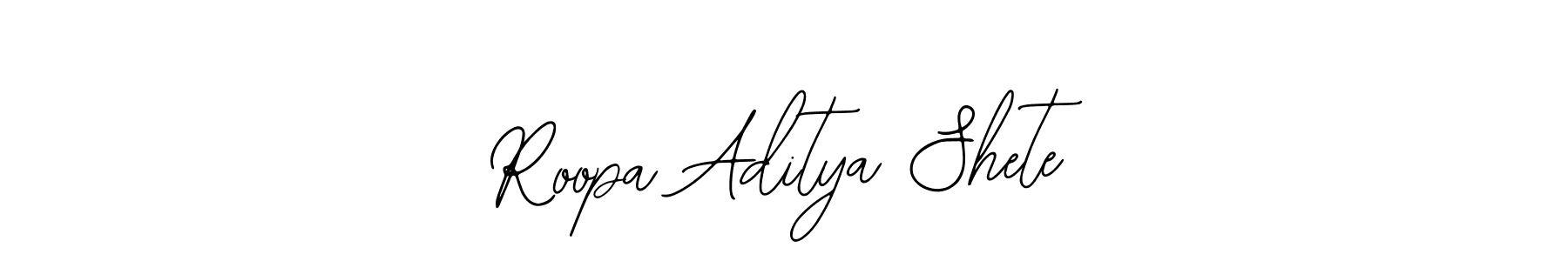Bearetta-2O07w is a professional signature style that is perfect for those who want to add a touch of class to their signature. It is also a great choice for those who want to make their signature more unique. Get Roopa Aditya Shete name to fancy signature for free. Roopa Aditya Shete signature style 12 images and pictures png