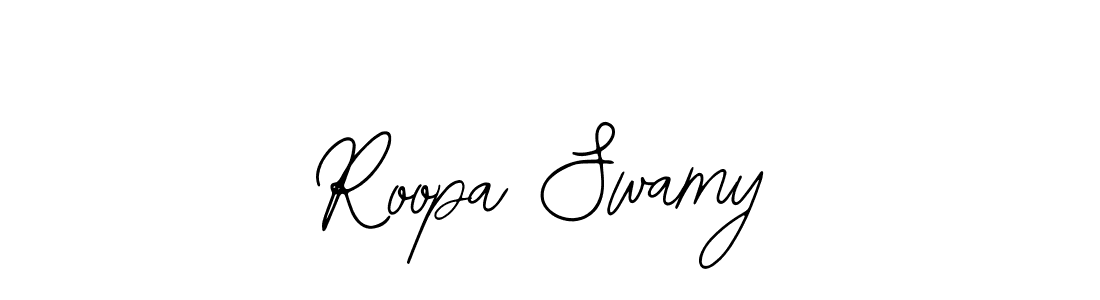 You should practise on your own different ways (Bearetta-2O07w) to write your name (Roopa Swamy) in signature. don't let someone else do it for you. Roopa Swamy signature style 12 images and pictures png