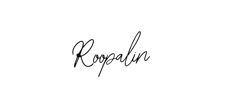 The best way (Bearetta-2O07w) to make a short signature is to pick only two or three words in your name. The name Roopalin include a total of six letters. For converting this name. Roopalin signature style 12 images and pictures png