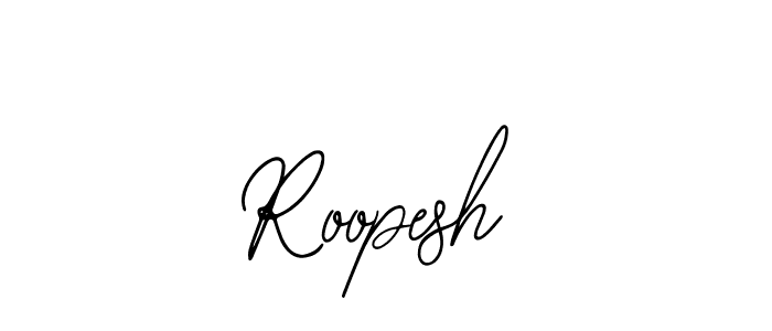 You should practise on your own different ways (Bearetta-2O07w) to write your name (Roopesh) in signature. don't let someone else do it for you. Roopesh signature style 12 images and pictures png