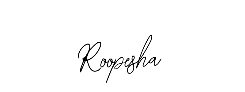 How to make Roopesha signature? Bearetta-2O07w is a professional autograph style. Create handwritten signature for Roopesha name. Roopesha signature style 12 images and pictures png