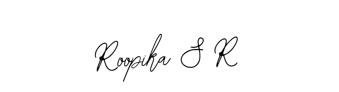 if you are searching for the best signature style for your name Roopika S R. so please give up your signature search. here we have designed multiple signature styles  using Bearetta-2O07w. Roopika S R signature style 12 images and pictures png