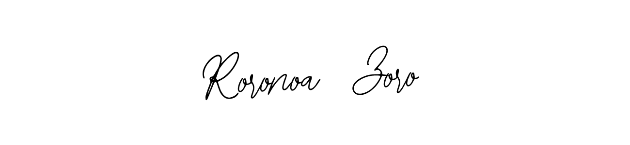 How to make Roronoa  Zoro name signature. Use Bearetta-2O07w style for creating short signs online. This is the latest handwritten sign. Roronoa  Zoro signature style 12 images and pictures png