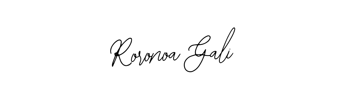 Bearetta-2O07w is a professional signature style that is perfect for those who want to add a touch of class to their signature. It is also a great choice for those who want to make their signature more unique. Get Roronoa Gali name to fancy signature for free. Roronoa Gali signature style 12 images and pictures png