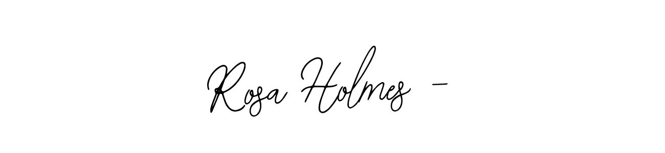 Similarly Bearetta-2O07w is the best handwritten signature design. Signature creator online .You can use it as an online autograph creator for name Rosa Holmes -. Rosa Holmes - signature style 12 images and pictures png