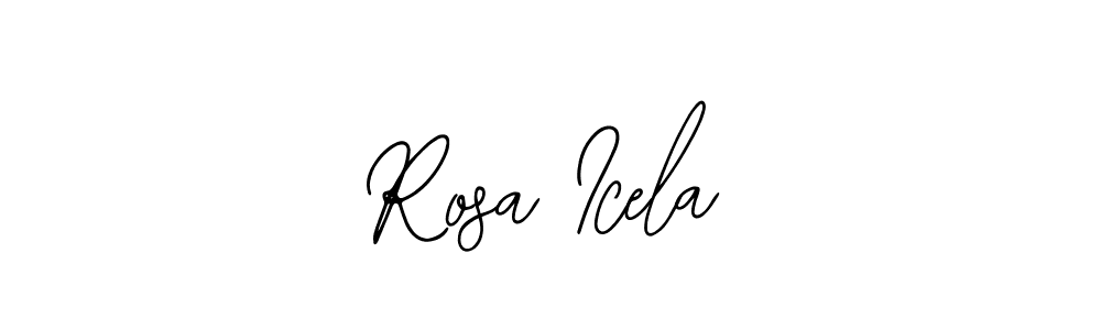 Also You can easily find your signature by using the search form. We will create Rosa Icela name handwritten signature images for you free of cost using Bearetta-2O07w sign style. Rosa Icela signature style 12 images and pictures png