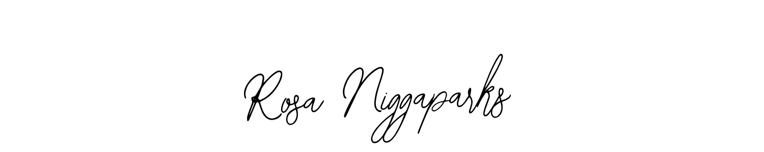 How to make Rosa Niggaparks name signature. Use Bearetta-2O07w style for creating short signs online. This is the latest handwritten sign. Rosa Niggaparks signature style 12 images and pictures png