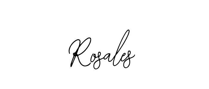 How to make Rosales name signature. Use Bearetta-2O07w style for creating short signs online. This is the latest handwritten sign. Rosales signature style 12 images and pictures png