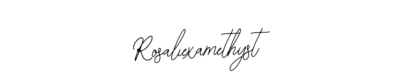 Make a beautiful signature design for name Rosaliexamethyst. With this signature (Bearetta-2O07w) style, you can create a handwritten signature for free. Rosaliexamethyst signature style 12 images and pictures png