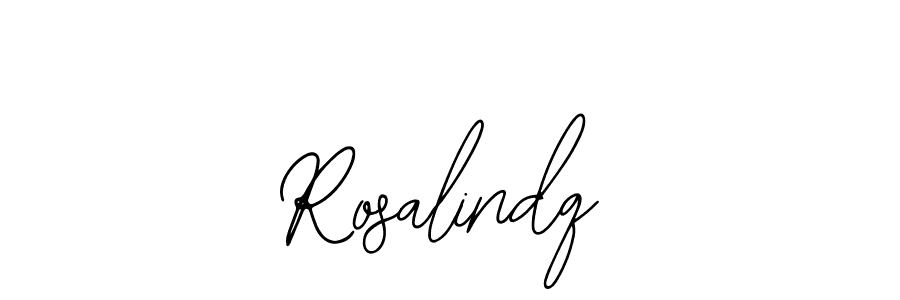 How to make Rosalindq name signature. Use Bearetta-2O07w style for creating short signs online. This is the latest handwritten sign. Rosalindq signature style 12 images and pictures png