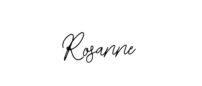 Use a signature maker to create a handwritten signature online. With this signature software, you can design (Bearetta-2O07w) your own signature for name Rosanne. Rosanne signature style 12 images and pictures png