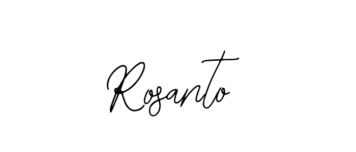 Design your own signature with our free online signature maker. With this signature software, you can create a handwritten (Bearetta-2O07w) signature for name Rosanto. Rosanto signature style 12 images and pictures png