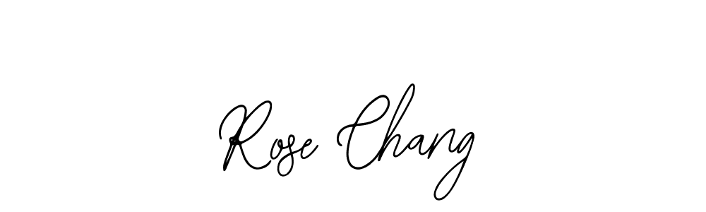 Use a signature maker to create a handwritten signature online. With this signature software, you can design (Bearetta-2O07w) your own signature for name Rose Chang. Rose Chang signature style 12 images and pictures png
